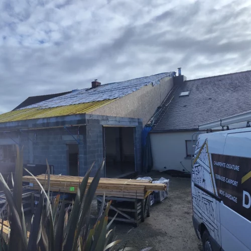 extension renovation charpente